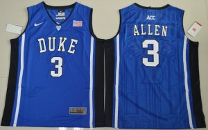Maillot De Basket NCAA Duke Bleu Devils Garyson Allen 3 Col V College Basketball Elite Bleu